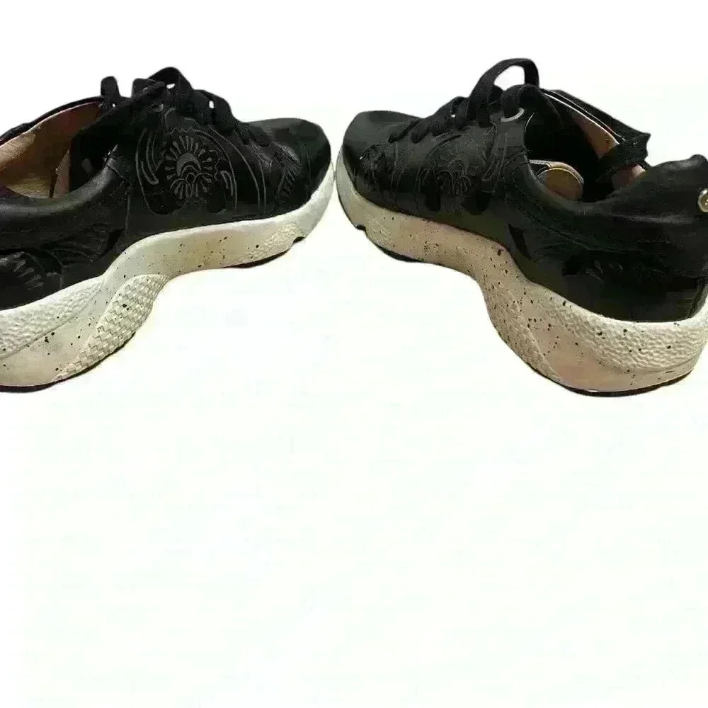 Reebok Velez Quality RARE Sz 36 or 5.5 Black with Tan accents - Picture 4 of 8